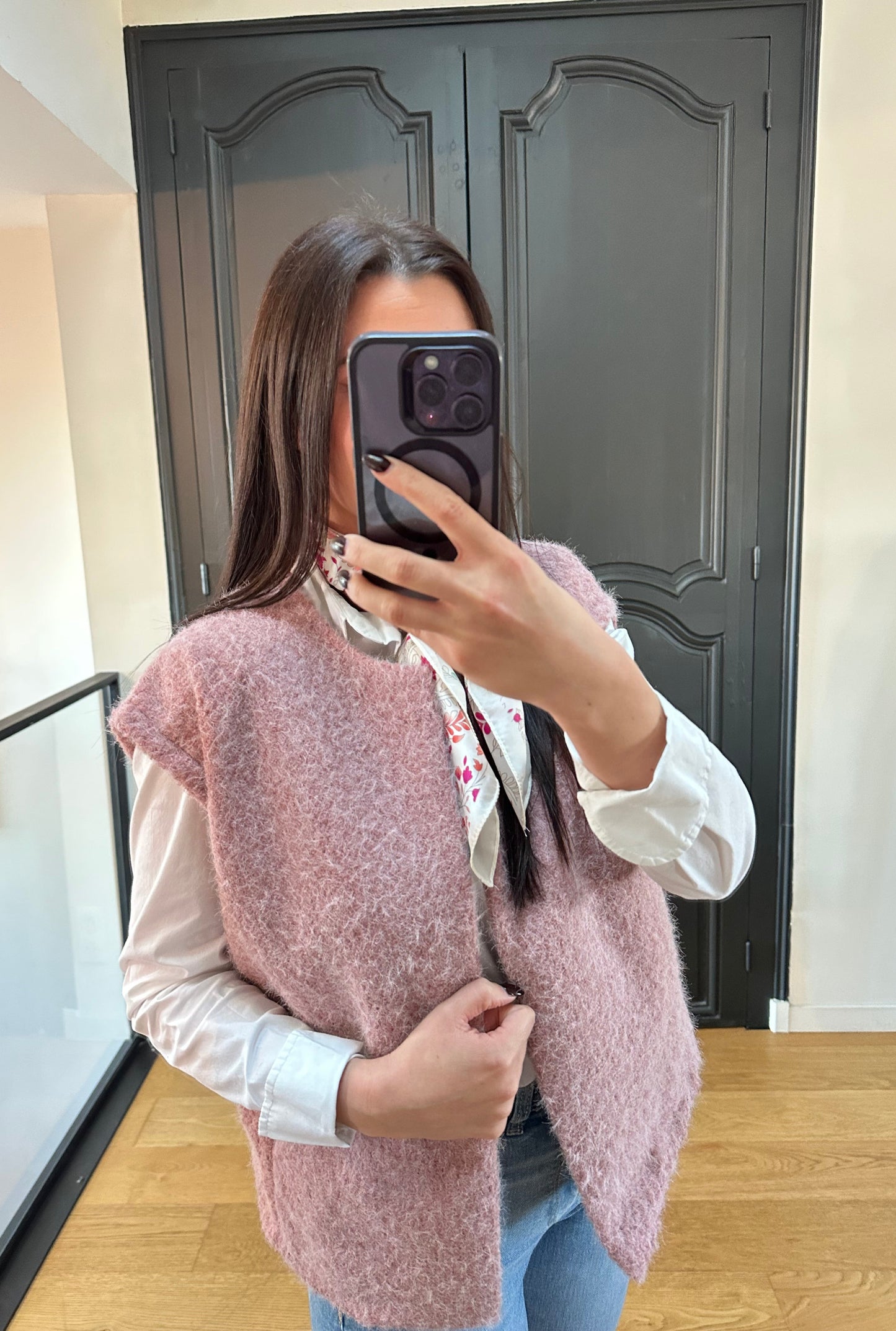 Gilet AMAIA | Vieux rose