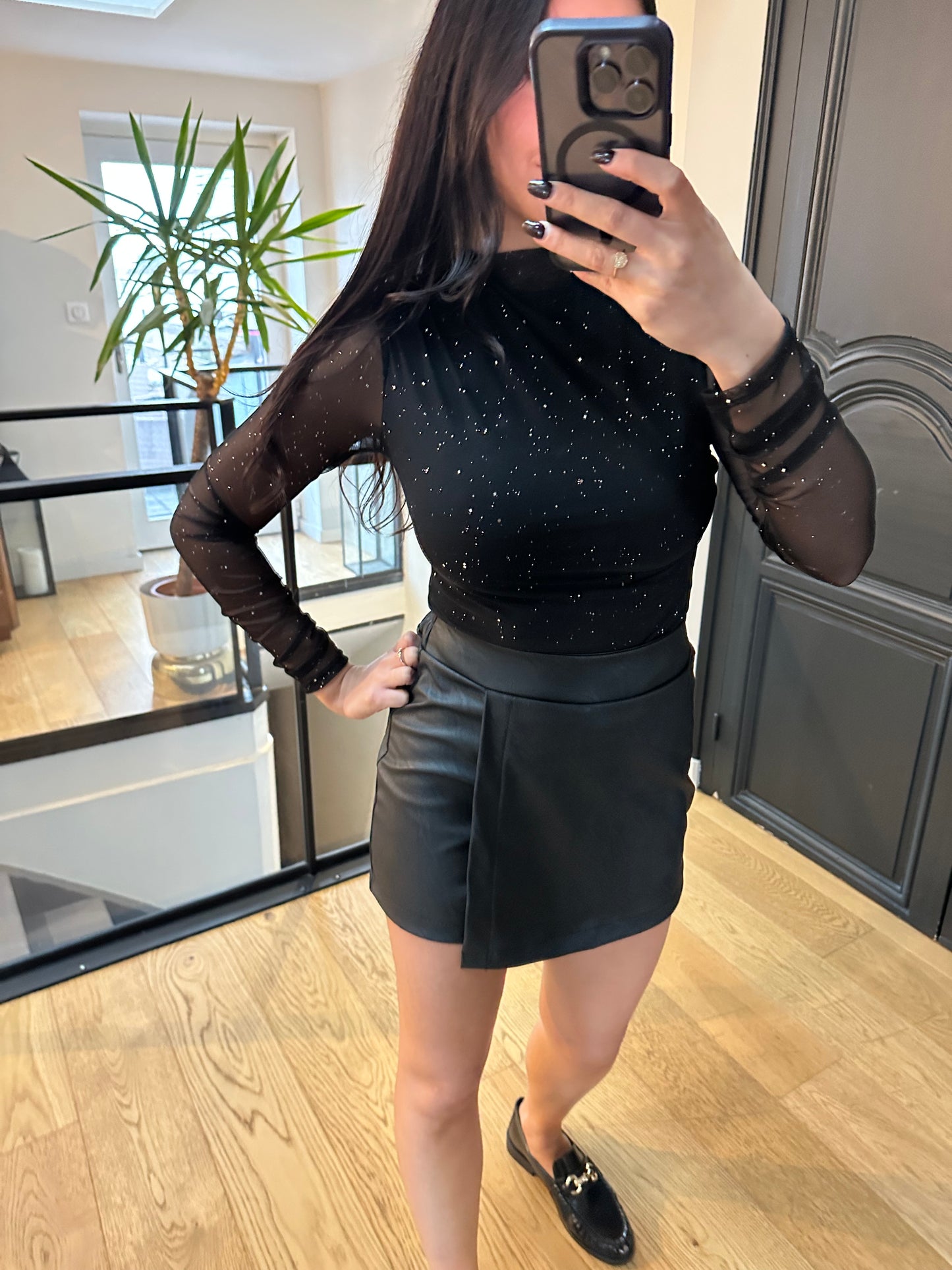 Jupe-short DIANA | Noire