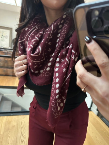 Echarpe ROMA | Bordeaux