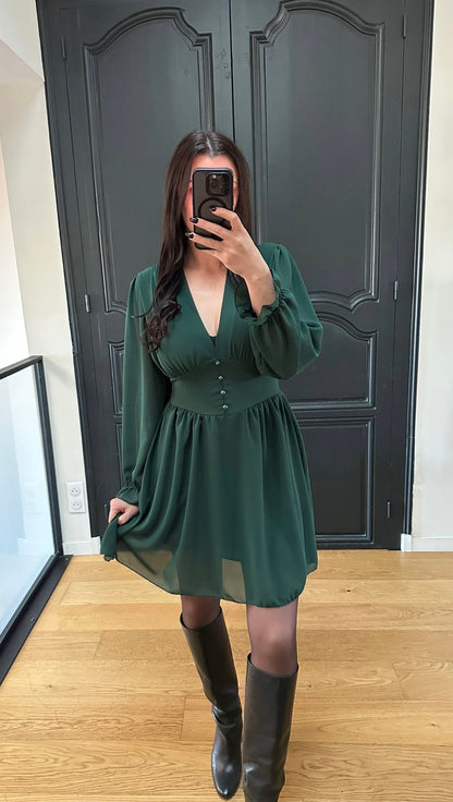 Robe EMMA | Vert sapin