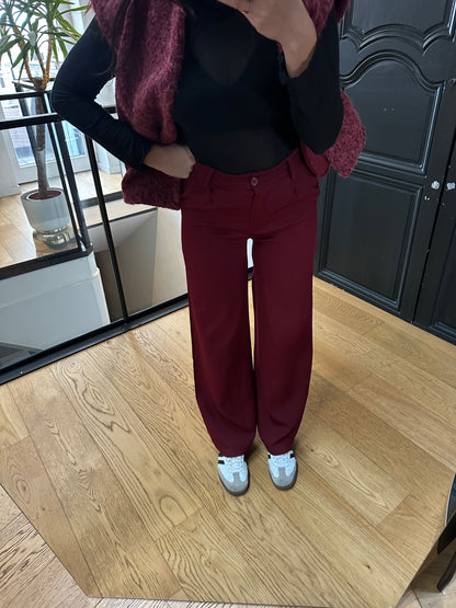 Pantalon CLARA | Bordeaux