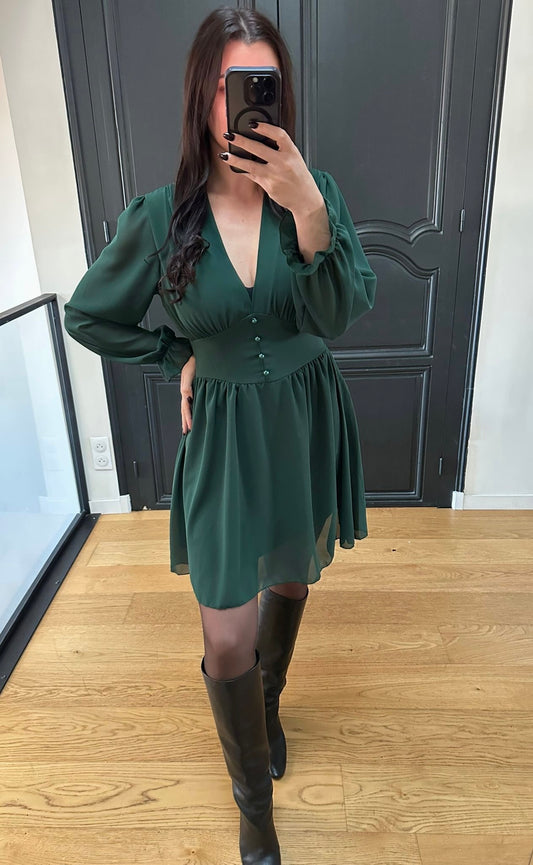 Robe EMMA | Vert sapin